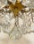 Gilt Iron & Glass Chandelier, 1960s For Sale - Image 4 of 10