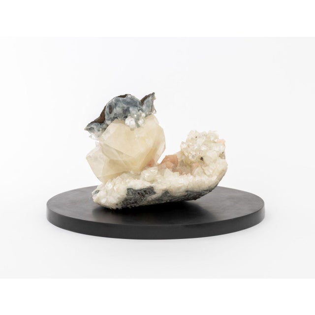 Celestite, Calcite, and Quartz Crystal Specimen For Sale - Image 4 of 14