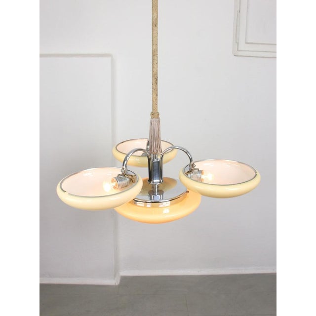 Large Art Deco Cluster Chandelier, 1930s For Sale - Image 13 of 16