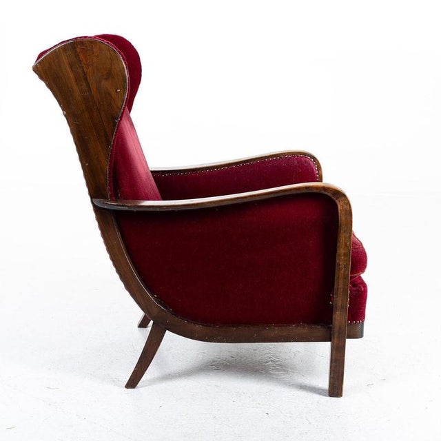 Art Deco Highback Lounge Chair attributed to Knoll, 1930s For Sale - Image 3 of 5