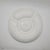 Vintage p.v. France White Majolica Artichoke Plates Floral Embossed Relief - Set of 5 For Sale - Image 15 of 17