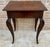 1940s French Louis XV Style Carved Wood Side Table With Drawer For Sale - Image 9 of 11