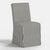 Spritely Home Slipcover for Stoffer Home x Cloth & Company for Lindy Slipcover Dining Chair in Jane Stripe Carbon For Sale - Image 4 of 7