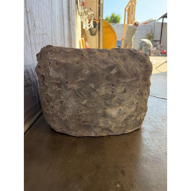 Pair of Rustic Style Terra Cotta Planters With Organic Form For Sale In Los Angeles - Image 6 of 15