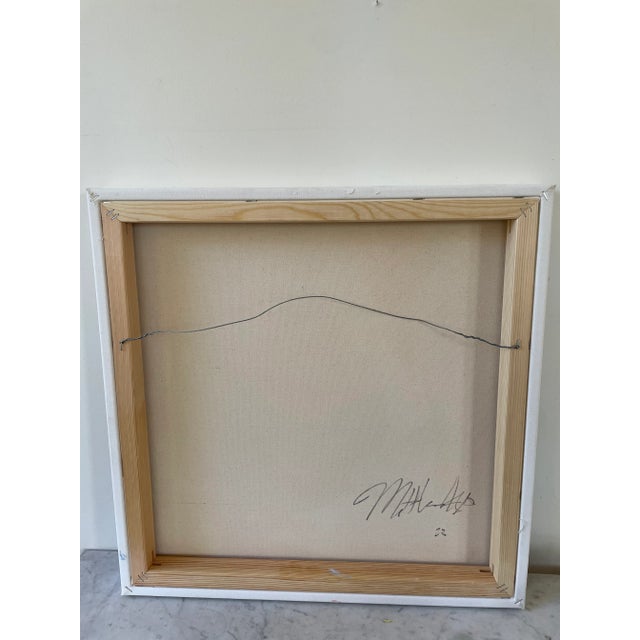 2020s Matthew Izzo Oil Painting on Canvas 20”x20” For Sale - Image 5 of 5
