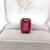 2020s 4.8ct Madagascar Ruby Solitaire Ring: Solid 14k Yellow Gold, Emerald Cut, Size 6.75 For Sale - Image 5 of 12