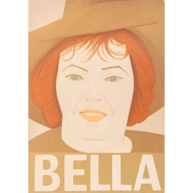 Alex Katz (American, b. 1927), "Bella", Lithograph in Colors, 1972, numbered edition "194 / 200" lower right, white-washed...