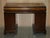 Victorian Partner Desk in Burr Walnut with Cushion Drawer & Brown Leather Top, 1900s For Sale - Image 14 of 18