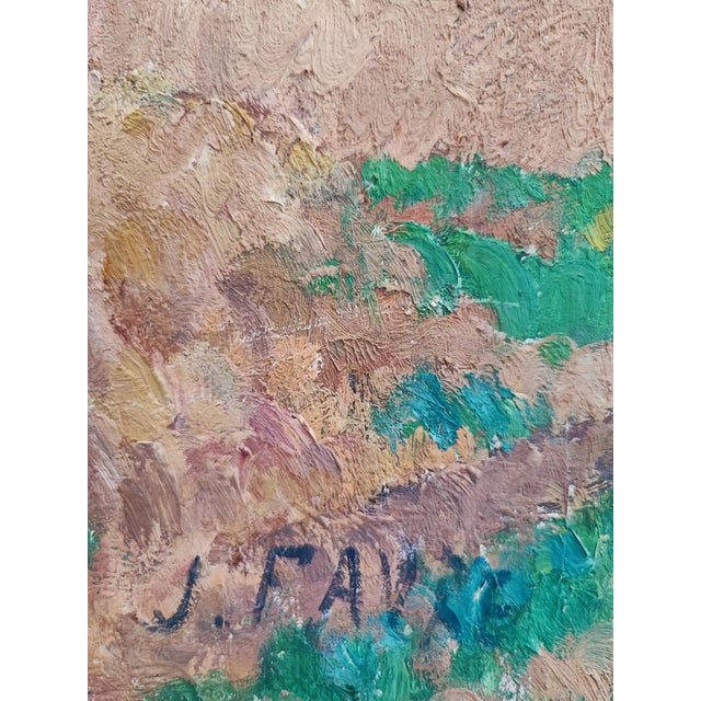 Modern Josef Favre, Printemps à Bernex, Oil on Canvas For Sale - Image 3 of 11