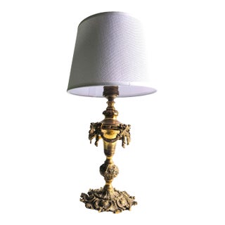 Early 20th Century Belgian Bronze Lamp in the Neoclassical Style (Circa 1910–1920) For Sale