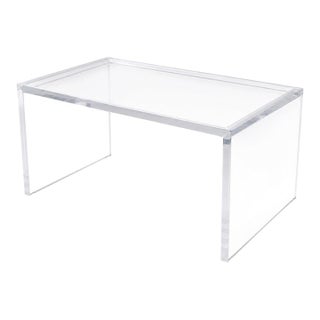Lucite Coffee Table, Style of Charles Hollis Jones For Sale