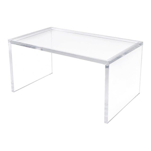 Lucite Coffee Table, Style of Charles Hollis Jones For Sale