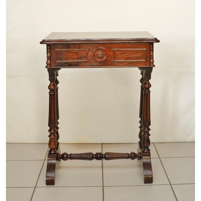 Biedermeier Sewing Table, 1850s For Sale - Image 9 of 9