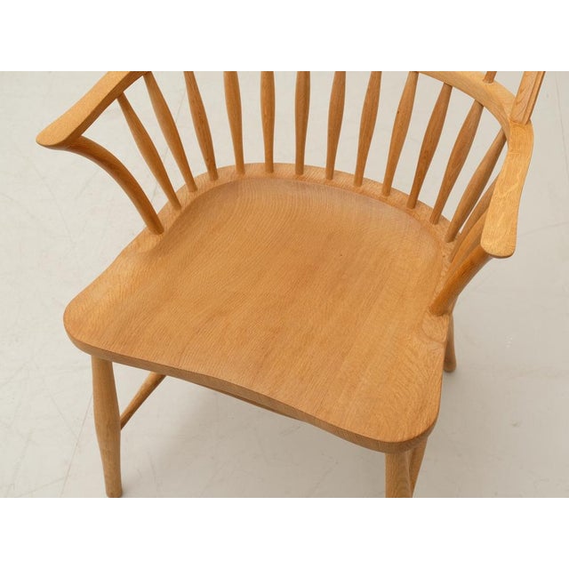 Tan CH 18A Chair in Oak by Frits Henningsen for Carl Hansen, 1960s For Sale - Image 8 of 18