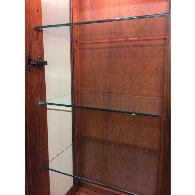 1990s Vintage China Cabinet, Ethan Allen Furniture For Sale - Image 5 of 8