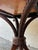 Traditional Antique English Regency-Style Drum Table Is Constructed From Mahogany Wood and Features an Octagonal Leather Top With Gold Tooling For Sale - Image 3 of 10