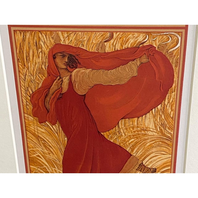 Adolfo De Carolis, Iorio's Daughter, Original Lithograph, 1914, Framed For Sale - Image 9 of 13