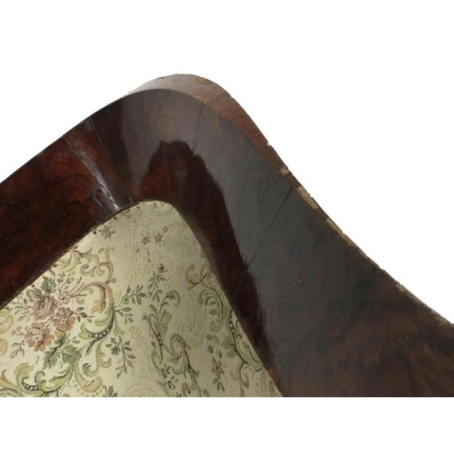 Brown Biedermeier Walnut Veneer Sofa For Sale - Image 8 of 12