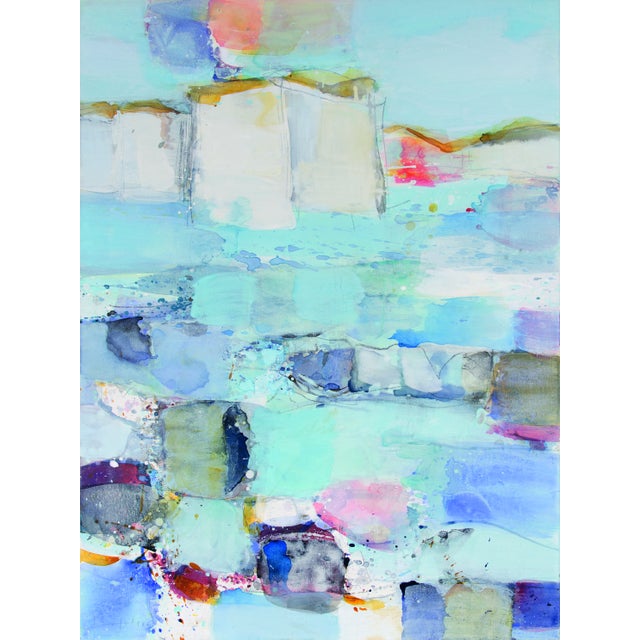 Greet Helsen Contemporary Abstract Acrylic on Canvas "Come, Swim With Me" by Greet Helsen For Sale - Image 4 of 4