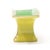 Mid-Century Modern Mid-Century Modern Chartreuse & Green Ceramic Footed Bowl With Gilt Trim For Sale - Image 3 of 7