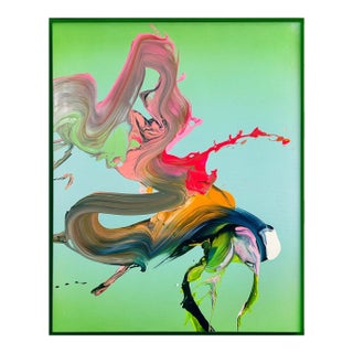 Contemporary Abstract Acrylic on Canvas "I Do Know" by Nikolaos Schizas For Sale