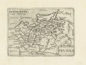 Miniature Map of Prussia, 1640