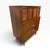 A handsome Mid-Century Modern American of Martinsville “Accord” walnut high chest, circa 1960s, showcasing the clean lines...