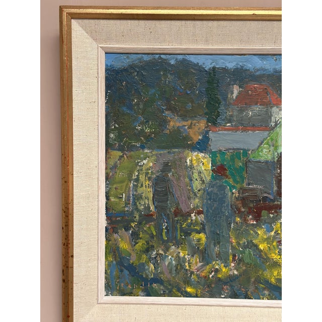 Svän Grandin, Farm, 1960s, Oil on Panel, Framed For Sale - Image 11 of 18