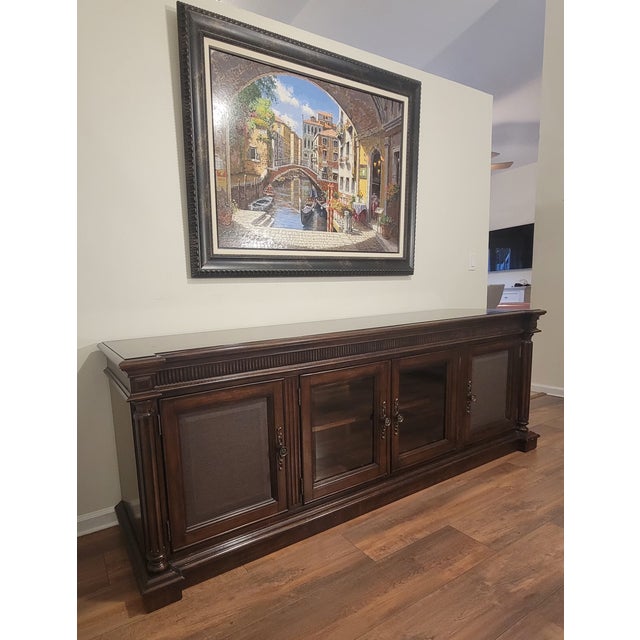 Wood 1980s Lexington Furniture Trump Home Collection Sideboard Buffet For Sale - Image 7 of 11