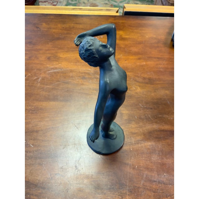 Mid 20th Century 20th Century Solid Bronze Figure For Sale - Image 5 of 9