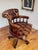 Antique Style Chesterfield Swivel and Tilt Captain's Chair in Brown Buttoned Leather, 1990s For Sale - Image 10 of 18