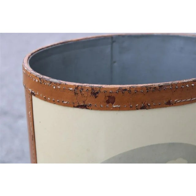 Leather Umbrella Stand with London Prints, 1950s For Sale - Image 9 of 10