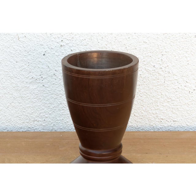 Contemporary Early 20th Century Ceylon Turned Wood Goblet For Sale - Image 3 of 5