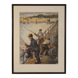 Pastel on Paper by Julian Joseph (1882-1964) For Sale