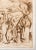 French Country Jacque Villon Etching Aquatint in Brown on Wove Paper, 1928, Signed in Pencil, Inscribed 'D'apres Frieze', First State of Two For Sale - Image 3 of 4