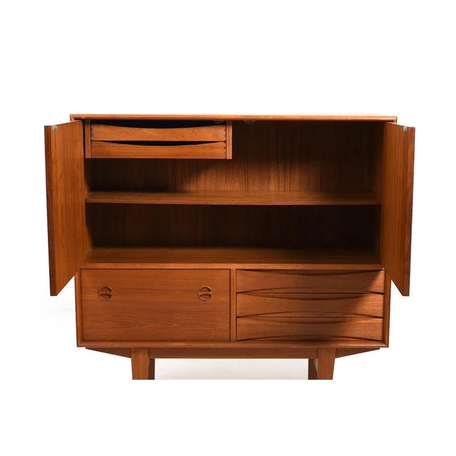 Danish Teak Cabinet attributed to N.C. Møbler, 1960s For Sale - Image 4 of 13