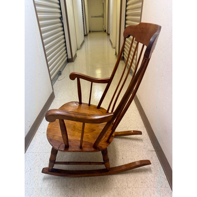 Brown Nichols and Stone Vintage Rocker For Sale - Image 8 of 10