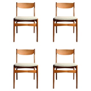 Vintage Danish Modern Erik Buch Style Teak Dining Chairs - Set of 4 For Sale