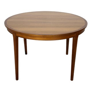Round Dining Table in Teak For Sale