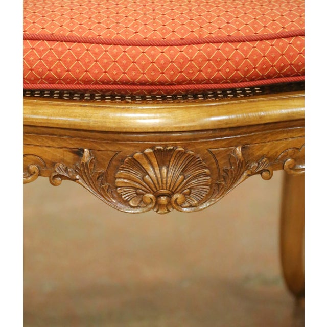 Early 20th Century French Beechwood and Cane Dining Chairs, Set of 6 For Sale - Image 11 of 14