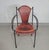 Chair in Leather and Wrought Iron For Sale - Image 3 of 18