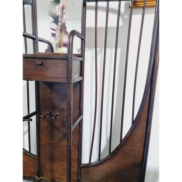 Brown Art Nouveau Coat Stand from Thonet, 1920s For Sale - Image 8 of 15
