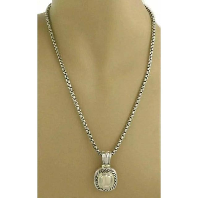 Contemporary Late 20th Century David Yurman Albion Sterling Silver 14k Yellow Gold Pendant For Sale - Image 3 of 6