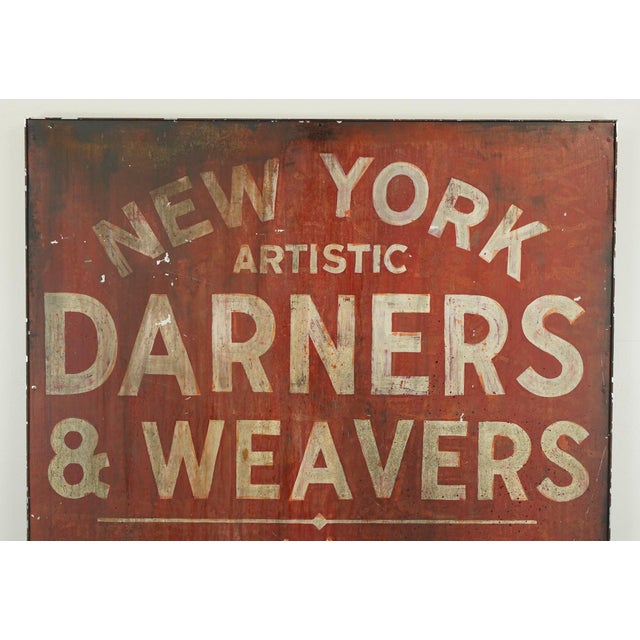 Reclaimed Darner & Weavers Marty Supreme Movie Set Sign For Sale - Image 4 of 7