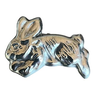 Vintage Mexican Sterling Silver Hopping Bunny Rabbit For Sale