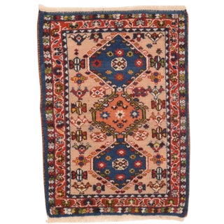1950s Persian Yalameh Rug-1′11″ × 3′ For Sale