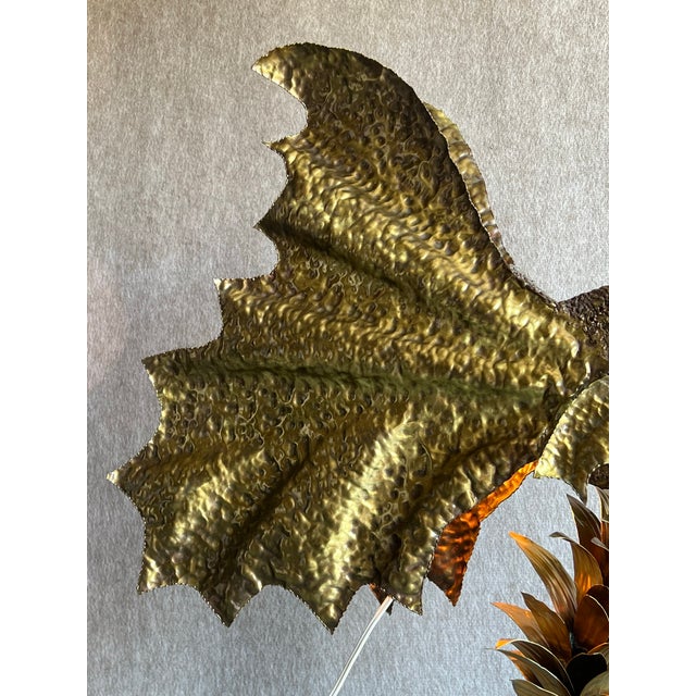 Large Vintage C1970s Brutalist Illuminated Metal Goldfish Sculpture in the Style of Isabelle and Richard Faure For Sale - Image 11 of 12