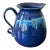 Late 20th Century Blue Studio Pottery Pitcher, Signed For Sale