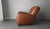 Brown Art Deco European Style Patinated Leather Club Chair For Sale - Image 8 of 9