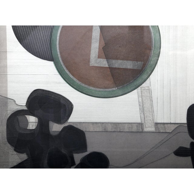 Artist: Andre Minaux Title: Woman in Chair Date: circa 1975 Medium: Etching, signed and numbered in pencil Edition: HC...